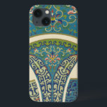 Coque Case-Mate iPhone Designs orientaux bleus avec facettes souriantes<br><div class="desc">De magnifiques motifs bleus orientaux et imprimés floraux composent cette pièce extraordinaire. Des visages souriants vous regardent depuis les dessins. Achetez une copie aujourd'hui !</div>