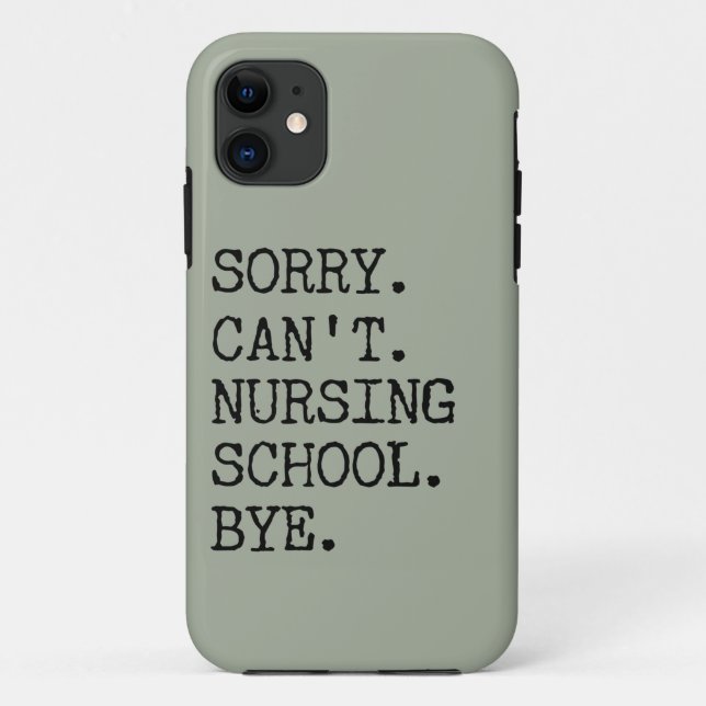 Coques Case-Mate iPhone Désolé de ne pas pouvoir infirmière école au pied  (Dos)