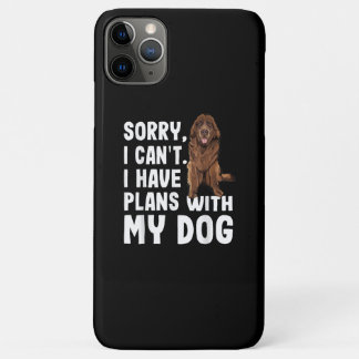 Case-Mate iPhone Case Désolé I Cant I Have Plan With My Newfoundland Dog
