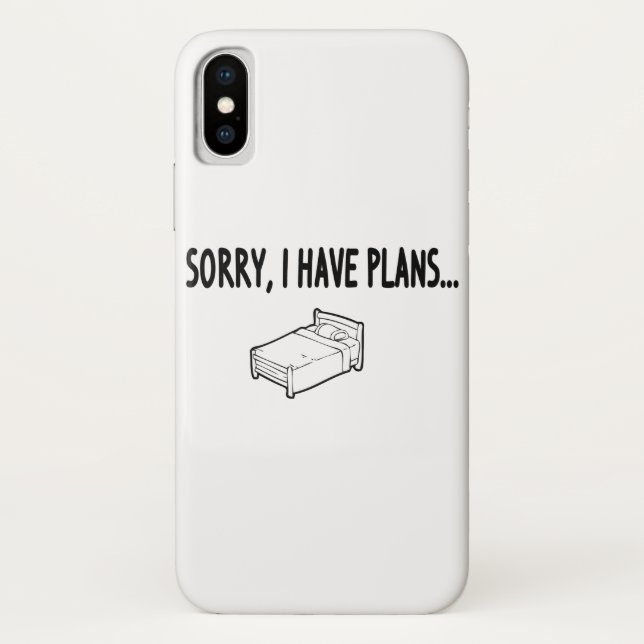 Coques Case-Mate iPhone Désolé J'Ai Des Plans (Dos)