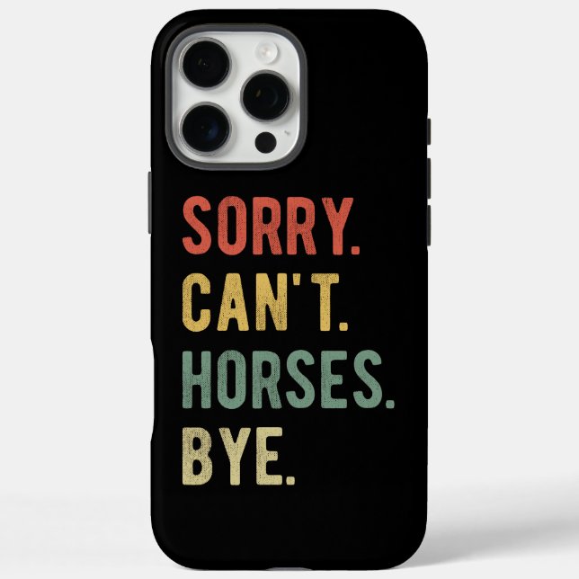 Coques Case-Mate iPhone Désolé, pas d'adieu aux chevaux II (Verso)