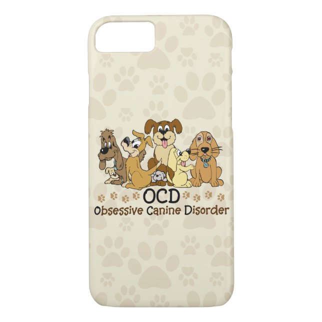 Coques Case-Mate iPhone Désordre canin obsédant d'OCD (Dos)
