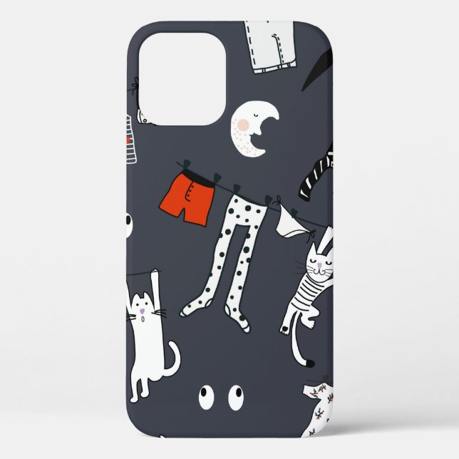 Coques Case-Mate iPhone dessin à la main dessin mignon dessin animé sans c (Verso)