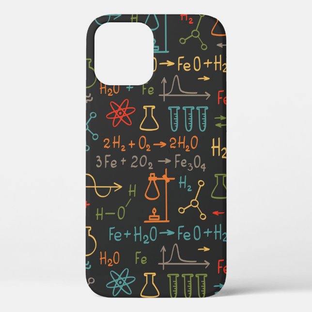 Coques Case-Mate iPhone Dessin à la main sur arrière - plan noir. s VINTAG (Verso)