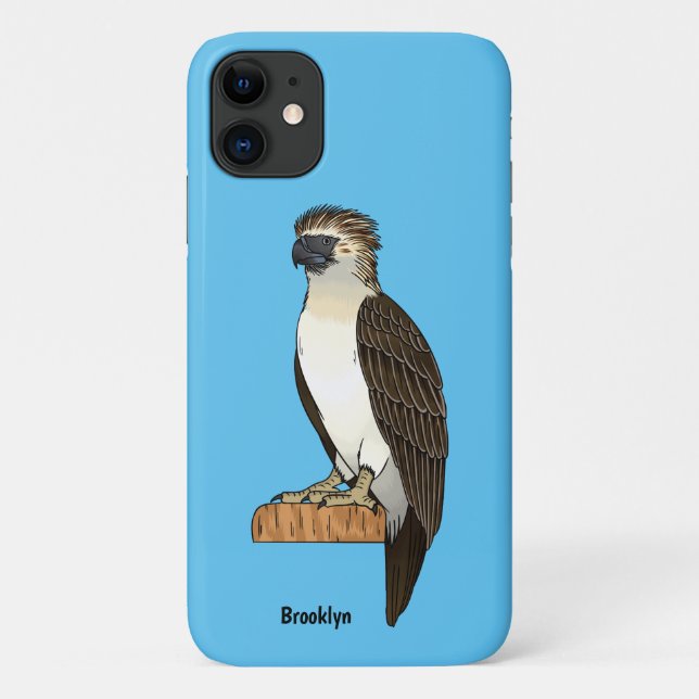 Coques Case-Mate iPhone dessin animé d'aigle des Philippines (Dos)