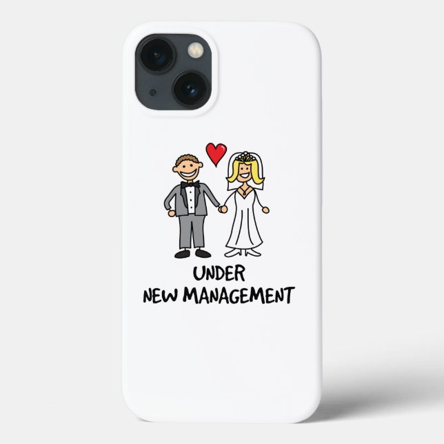 Coques Case-Mate iPhone Dessin animé de mariage - Sous nouvelle direction (Verso)