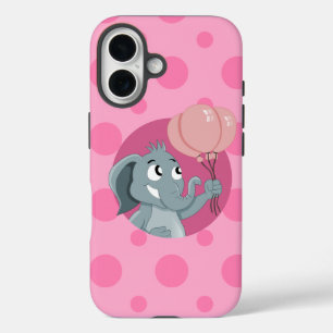 Coque Pour iPhone 16 Dessin animé d'éléphant