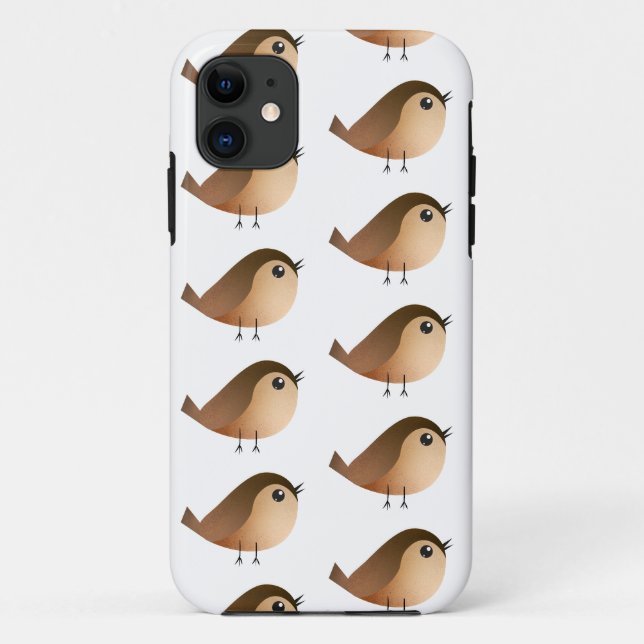 Coques Case-Mate iPhone Dessin animé d'oiseau moineau (Dos)