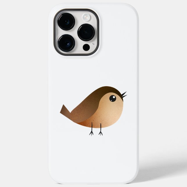Coques Case-Mate iPhone Dessin animé d'oiseau moineau (Verso)