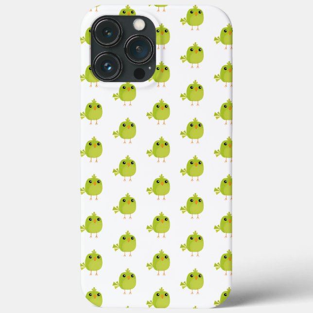 Coques Case-Mate iPhone Dessin animé d'oiseau vert   (Verso)