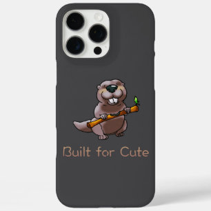 Coque iPhone 16 Pro Max Dessin animé drôle de castor – Construit pour être
