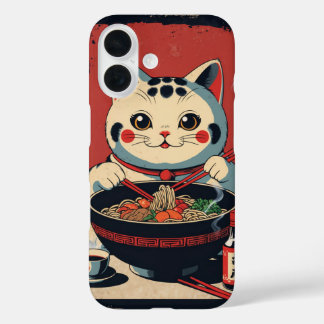 Coque Pour iPhone 16 dessin animé maneki-neko cat