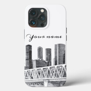 Case-Mate iPhone Case Dessin au crayon du pont Metro