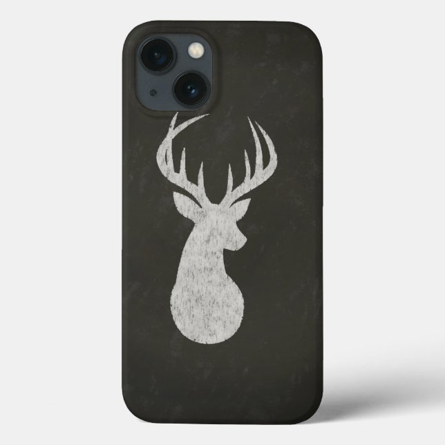 Coques Case-Mate iPhone Dessin de calcaire de cerfs avec Antlers (Verso)