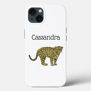 Coque Case-Mate iPhone Dessin de chat tacheté vintage léopard guépard