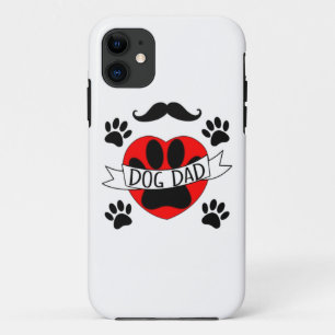 Coque Case-Mate iPhone Dessin De Chien Papa Paw Et Red Heart