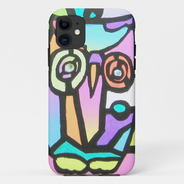 Coques Case-Mate iPhone dessin de chouette pour enfants (Dos)
