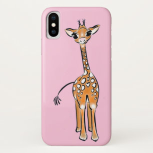 Coque Case-Mate Pour iPhone Dessin de girafe, animaux de safari