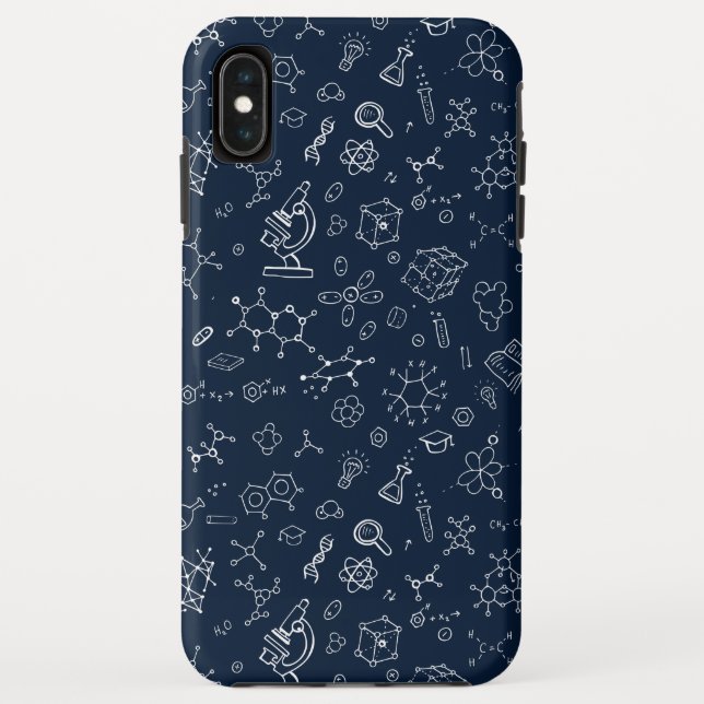 Coques Case-Mate iPhone Dessin de motif de chimie / science (Dos)