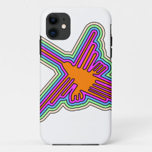 Coque iPhone 11 Dessin de Nazca Hummingbird Pérou