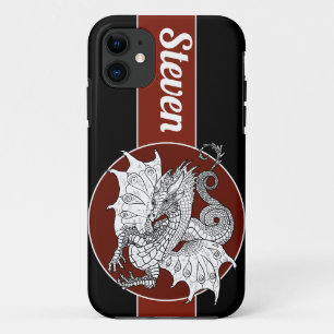 Case-Mate iPhone Case Dessin d'encre style Art Nouveau Dragon
