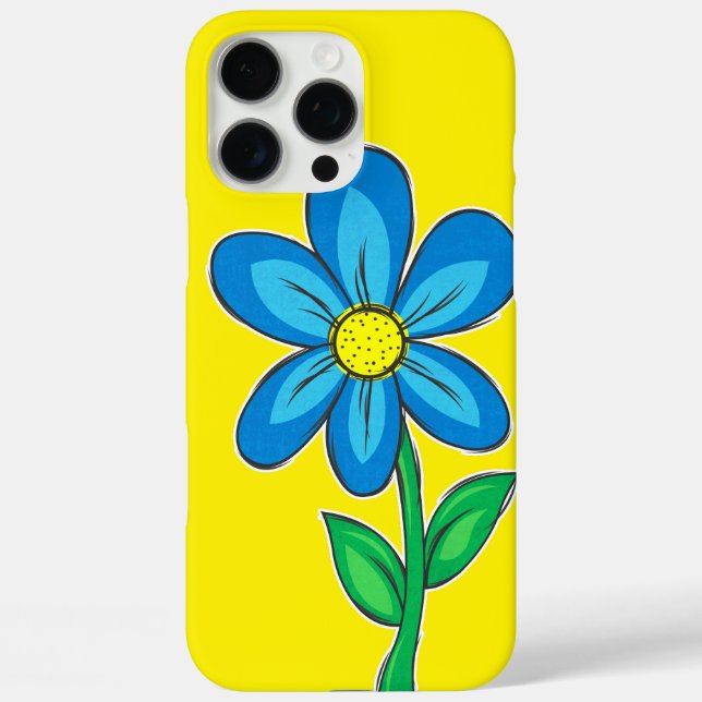 Coques Case-Mate iPhone Dessin d'illustration de fleur rétro (Verso)