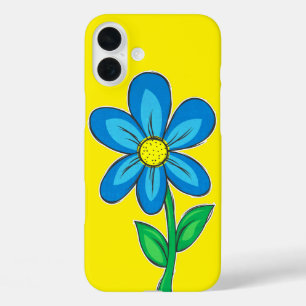 Coque Pour iPhone 16 Plus Dessin d'illustration de fleur rétro