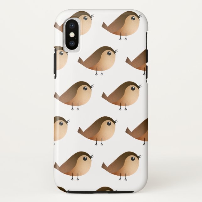 Coques Case-Mate iPhone Dessin d'Oiseau de Bruant (Dos)