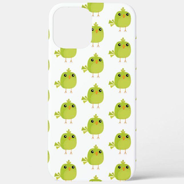 Coques Case-Mate iPhone Dessin d'oiseau vert (Verso)