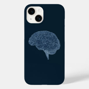 Coque Case-Mate iPhone Dessin du cerveau polygonal - Réseau neuronal