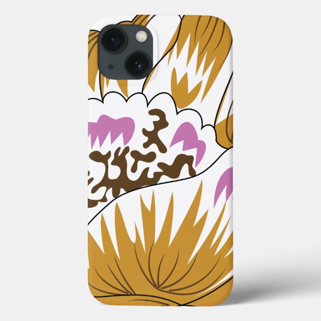 Coques Case-Mate iPhone dessin d'une fleur aux pétales roses et blancs (Verso)