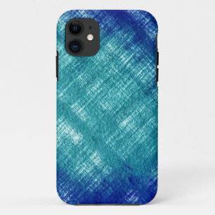 Coque Case-Mate Pour iPhone dessin graphique arrière - plan bleu grunge