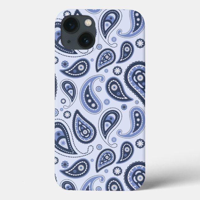 Coques Case-Mate iPhone Dessin imprimé paisley floral complexe (Verso)