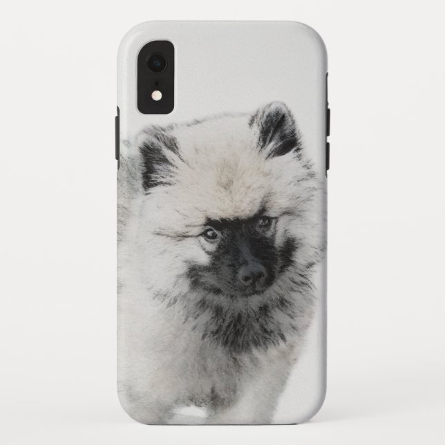 Coques Case-Mate iPhone Dessin Keeshond Chiot - Joli dessin original Chien (Dos)