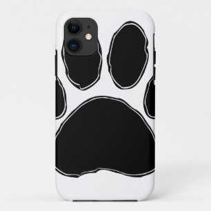 Coque Case-Mate iPhone Dessin Paw Chien En Noir