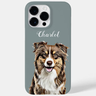 Coque Case-Mate iPhone Dessin personnalisé Collie Chien personnalisé