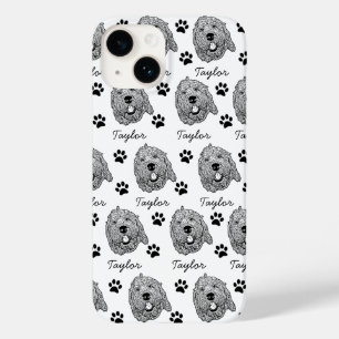 Coque Case-Mate iPhone Dessin personnalisé Goldendoodle Chien