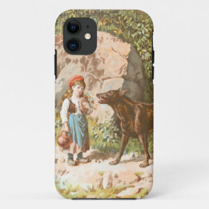 Etui iPhone Case-Mate Dessin vintage : Capuchon rouge et le loup