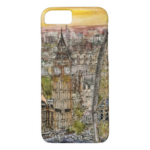 Coque Case-Mate iPhone Destinations   Aquarelle Big Ben & London Eye