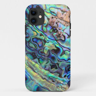 Coque iPhone 11 Détail de la coquille de Paua