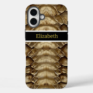 Coque Pour iPhone 16 Plus Détail du motif de peau de serpent
