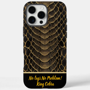 Coque iPhone 16 Pro Max Détails complexes d'un serpent venimeux vibrant