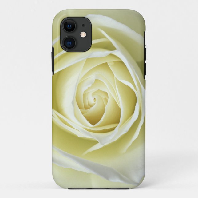 Coques Case-Mate iPhone Détails de près de rose blanche (Dos)