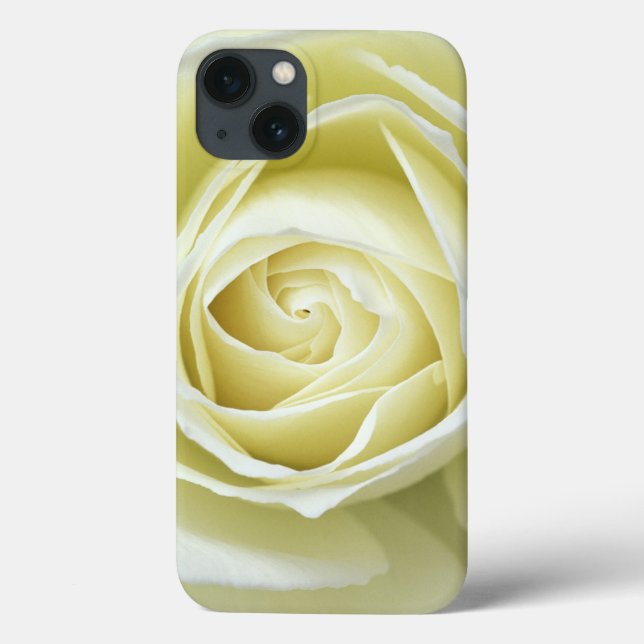Coques Case-Mate iPhone Détails de près de rose blanche (Verso)