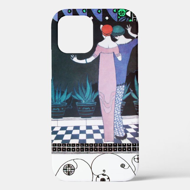 Coques Case-Mate iPhone DEUX FEMMES DANS LA NUIT Art Déco Beauté Mode (Verso)