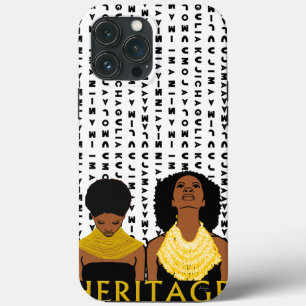 Case-Mate iPhone Case Deux femmes noires portant des colliers tribaux Co