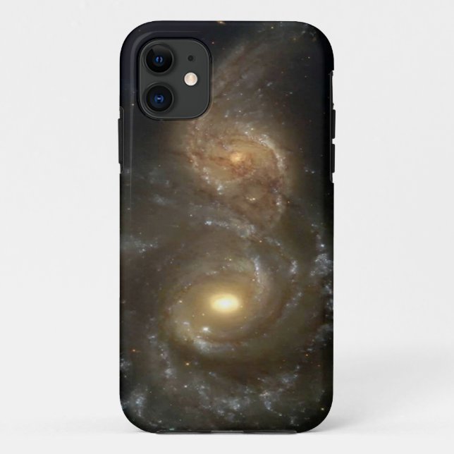 Coques Case-Mate iPhone Deux galaxies en spirale se heurtant sur le cas de (Dos)