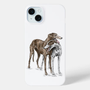 Coque Case-Mate iPhone Deux Greyhound Friends Dog Art