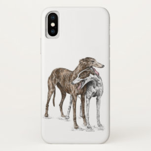 Coque Case-Mate iPhone Deux Greyhound Friends Dog Art