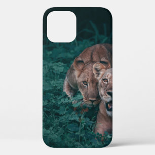 Case-Mate iPhone CASE DEUX LIONISATIONS SUR LES PLANTES VERTS